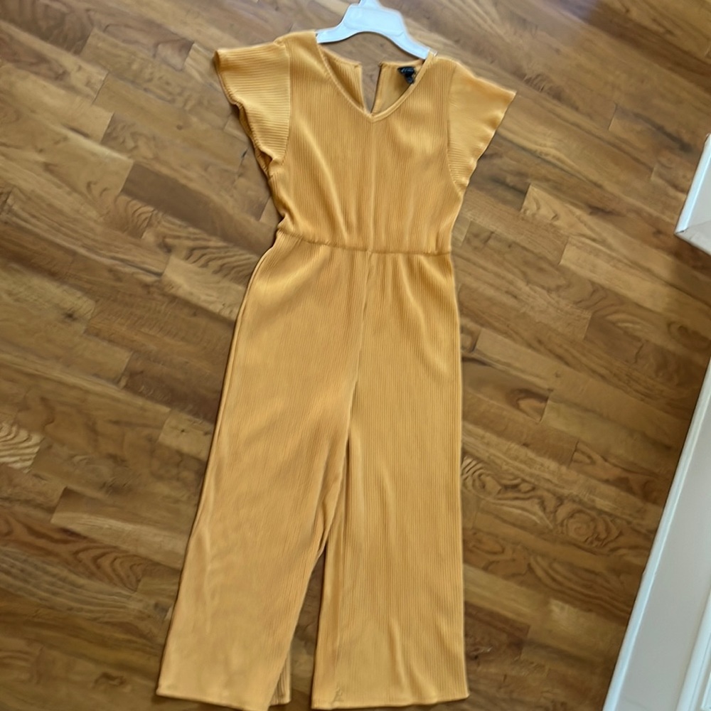 Girls jumpsuit goldish yellow color cute